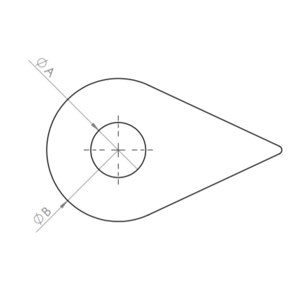 Teardrop Weld Washer