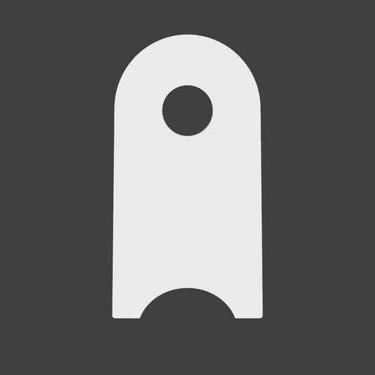 Flat Notched Tab - 50mm Tube