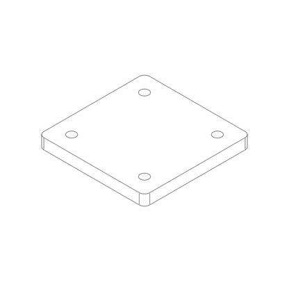 Square Base Plate 100mm x 100mm