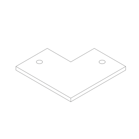 L-Shaped Steel Base Plate