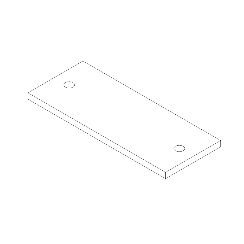 Rectangular Steel Base Plate – Murray Metalworks