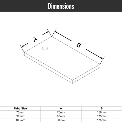 Rectangular Half Steel Base Plate