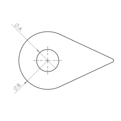 Teardrop Weld Washer