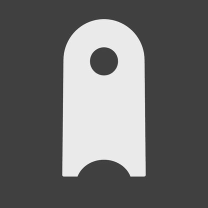 Flat Notched Tab - 44.45mm Tube